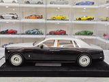 [Henson & Heaven] 1:18 Rolls-Royce 2017 Phantom VIII Black & Silver Model Car Resin