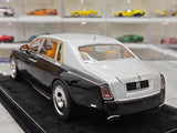 [Henson & Heaven] 1:18 Rolls-Royce 2017 Phantom VIII Black & Silver Model Car Resin