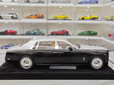[Henson & Heaven] 1:18 Rolls-Royce 2017 Phantom VIII Black & Silver Model Car Resin