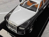 [Henson & Heaven] 1:18 Rolls-Royce 2017 Phantom VIII Black & Silver Model Car Resin