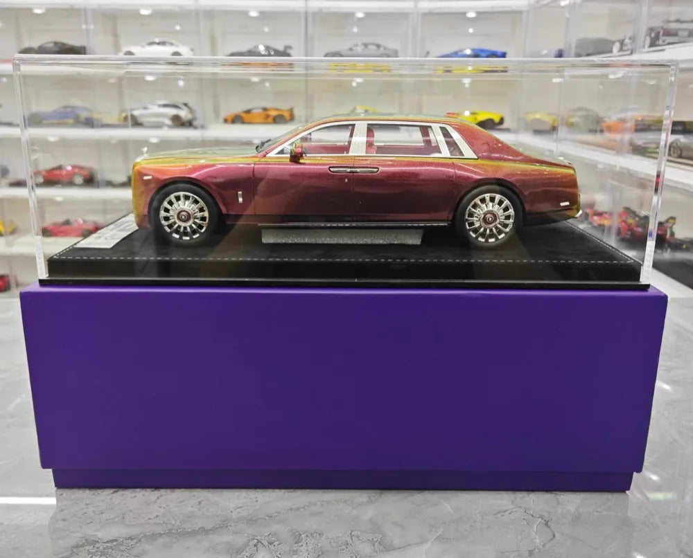 [Henson & Heaven] 1:18 Rolls-Royce 2017 Phantom VIII Chameleon Gold Green Model Car Resin