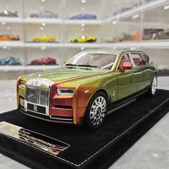 [Henson & Heaven] 1:18 Rolls-Royce 2017 Phantom VIII Chameleon Gold Green Model Car Resin