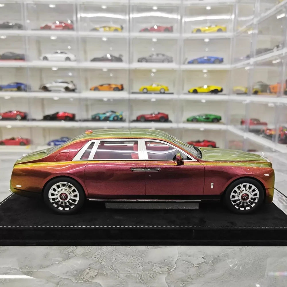 [Henson & Heaven] 1:18 Rolls-Royce 2017 Phantom VIII Chameleon Gold Green Model Car Resin