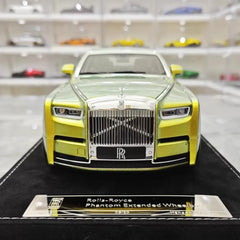 [Henson & Heaven] 1:18 Rolls-Royce 2017 Phantom VIII Metallic Lime Green Model Car Resin