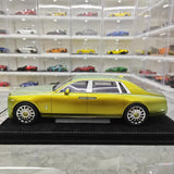 [Henson & Heaven] 1:18 Rolls-Royce 2017 Phantom VIII Metallic Lime Green Model Car Resin
