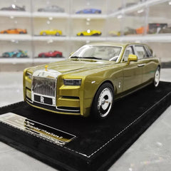 [Henson & Heaven] 1:18 Rolls-Royce 2017 Phantom VIII Olive verde metallizzato modellino di auto resina