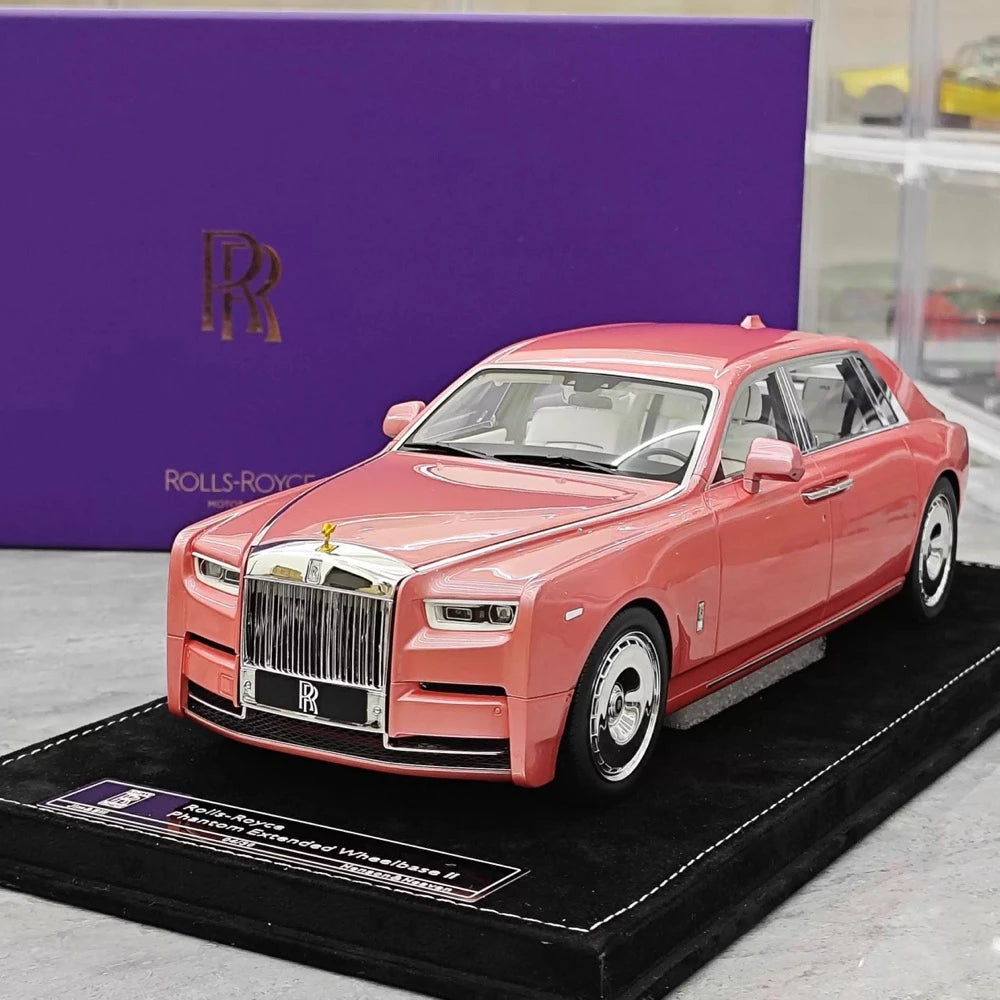 [Henson & Heaven] 1:18 Rolls-Royce 2017 Phantom VIII Pink Model Car Resin