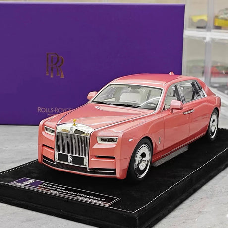 [Henson & Heaven] 1:18 Rolls-Royce 2017 Phantom VIII Pink Model Car Resin