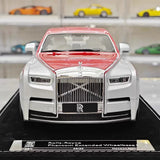 [Henson & Heaven] 1:18 Rolls-Royce 2017 Phantom VIII White & Red Model Car Resin