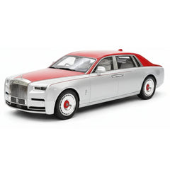 [Henson & Heaven] 1:18 Rolls-Royce 2017 Phantom VIII White & Red Model Car Resin