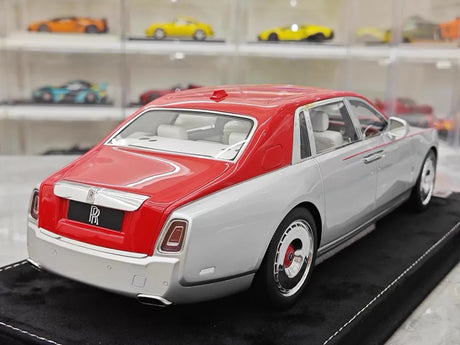 [Henson & Heaven] 1:18 Rolls-Royce 2017 Phantom VIII White & Red Model Car Resin