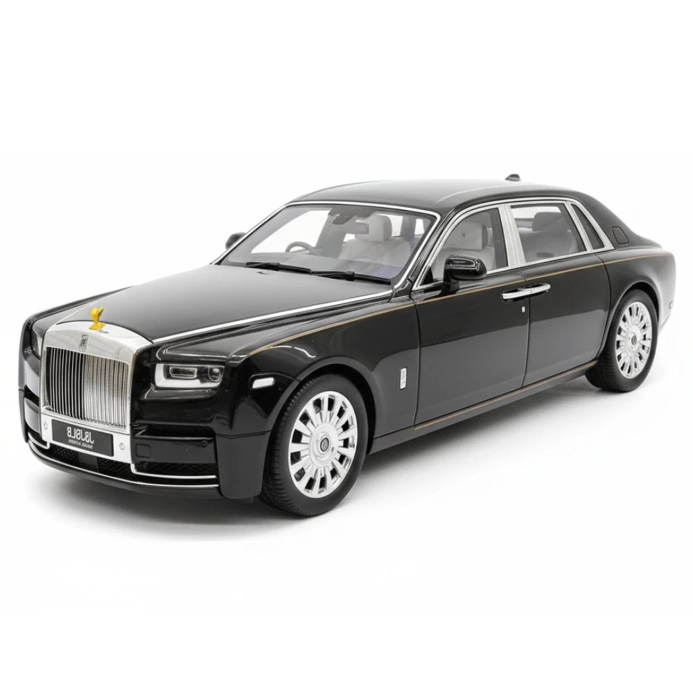 [Henson & Heaven] 1:18 Rolls-Royce 2017 Phantom VIII Extended Wheelbase Black Model Car Resin
