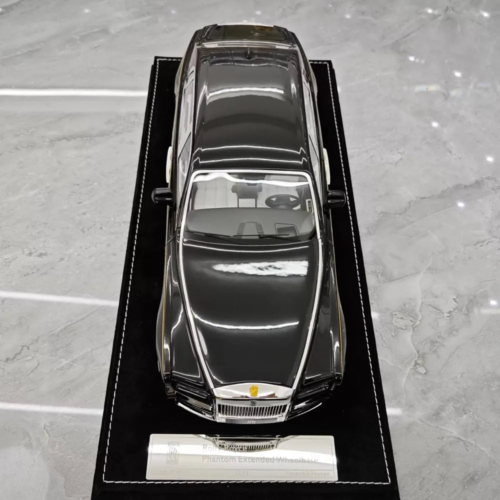 [Henson & Heaven] 1:18 Rolls-Royce 2017 Phantom VIII Extended Wheelbase Black Model Car Resin