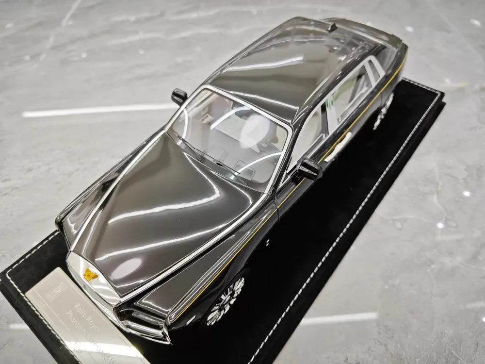 [Henson & Heaven] 1:18 Rolls-Royce 2017 Phantom VIII Extended Wheelbase Black Model Car Resin
