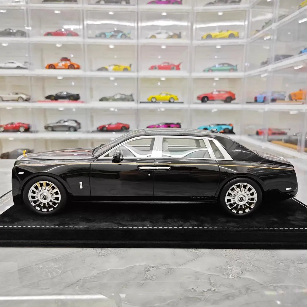 [Henson & Heaven] 1:18 Rolls-Royce 2017 Phantom VIII Extended Wheelbase Black Model Car Resin