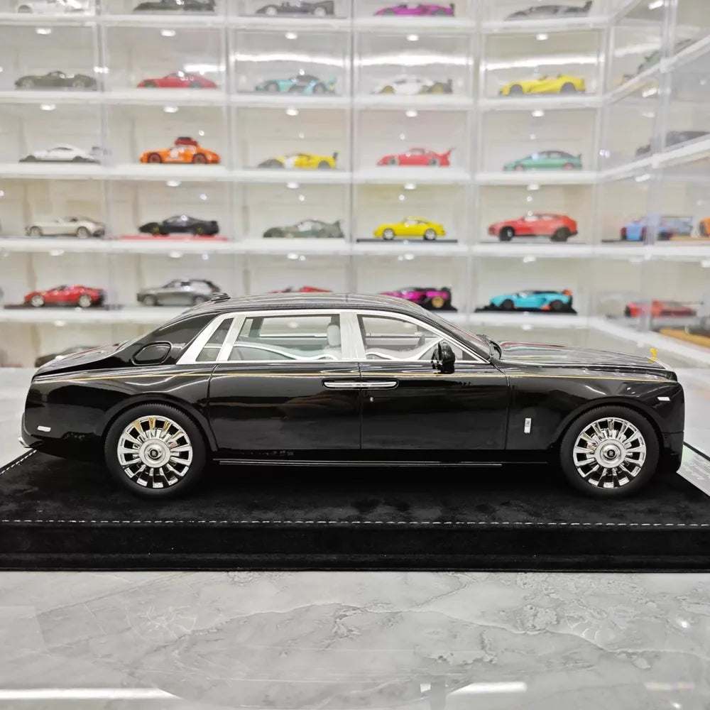 [Henson & Heaven] 1:18 Rolls-Royce 2017 Phantom VIII Extended Wheelbase Black Model Car Resin
