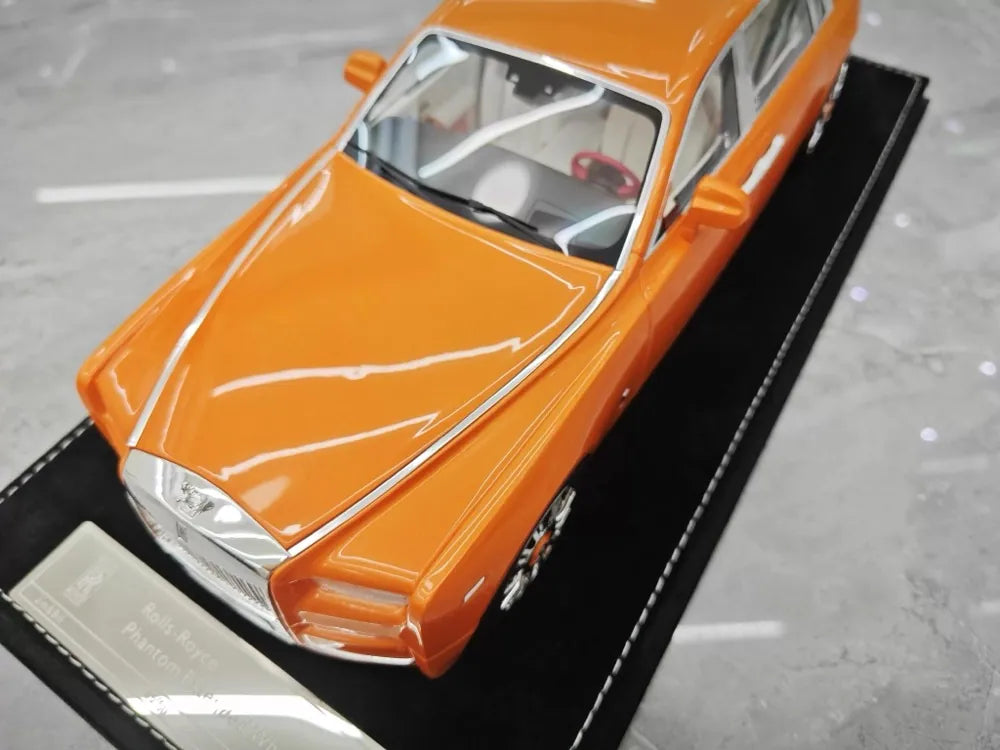 [Henson & Heaven] 1:18 Rolls-Royce 2017 Phantom VIII Extended Wheelbase Orange Model Car Resin