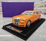 [Henson & Heaven] 1:18 Rolls-Royce 2017 Phantom VIII Extended Wheelbase Orange Model Car Resin