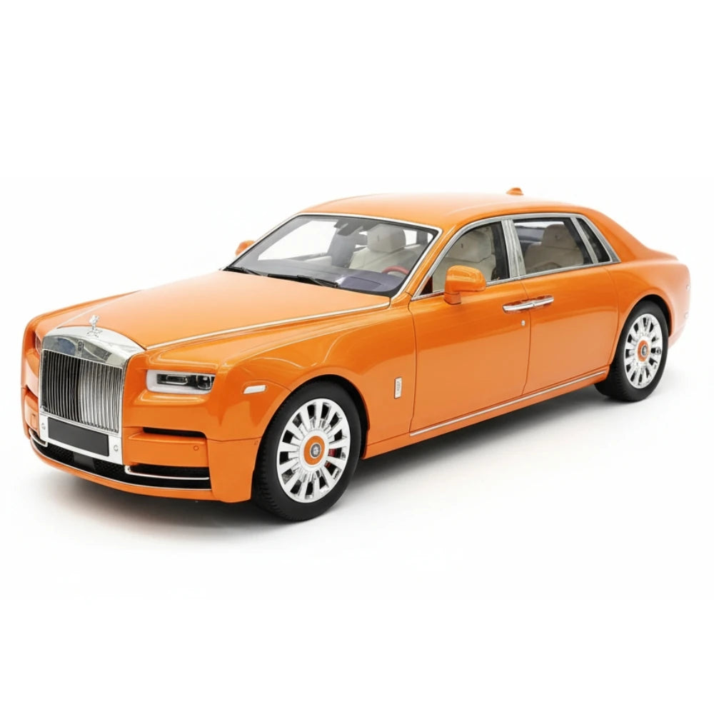 [Henson & Heaven] 1:18 Rolls-Royce 2017 Phantom VIII Extended Wheelbase oranje modelauto Hars