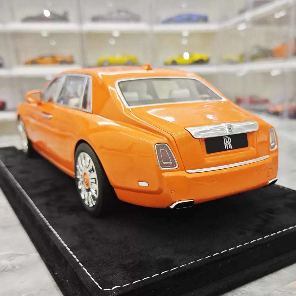[Henson & Heaven] 1:18 Rolls-Royce 2017 Phantom VIII Extended Wheelbase Orange Model Car Resin
