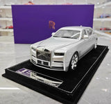 [Henson & Heaven] 1:18 Rolls-Royce 2017 Phantom VIII Extended Wheelbase シルバー モデルカー レジン