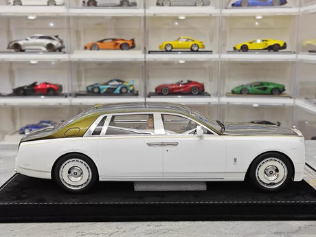 [Henson & Heaven] 1:18 Rolls-Royce 2017 Phantom VIII Extended Wheelbase White Black Model Car Resin