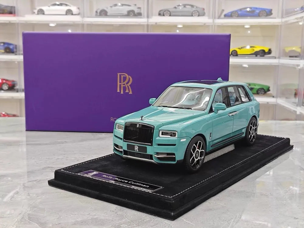 [Henson & Heaven] 1:18 Rolls-Royce 2018 Cullinan Blue Model Car Resin
