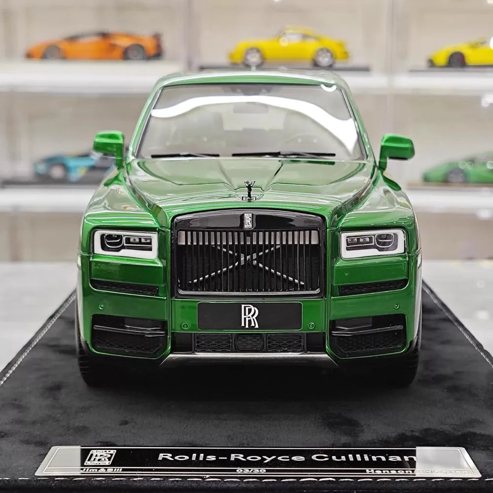 [Henson & Heaven] 1:18 Rolls-Royce 2018 Cullinan vert voiture miniature Resin