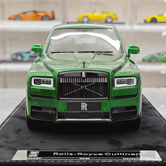 [Henson & Heaven] 1:18 Rolls-Royce 2018 Cullinan verde modellino di auto resina