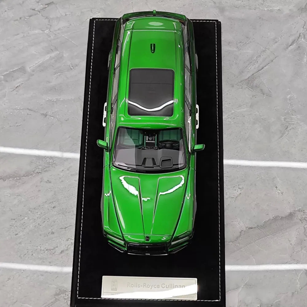 [Henson & Heaven] 1:18 Rolls-Royce 2018 Cullinan verde modellino di auto resina