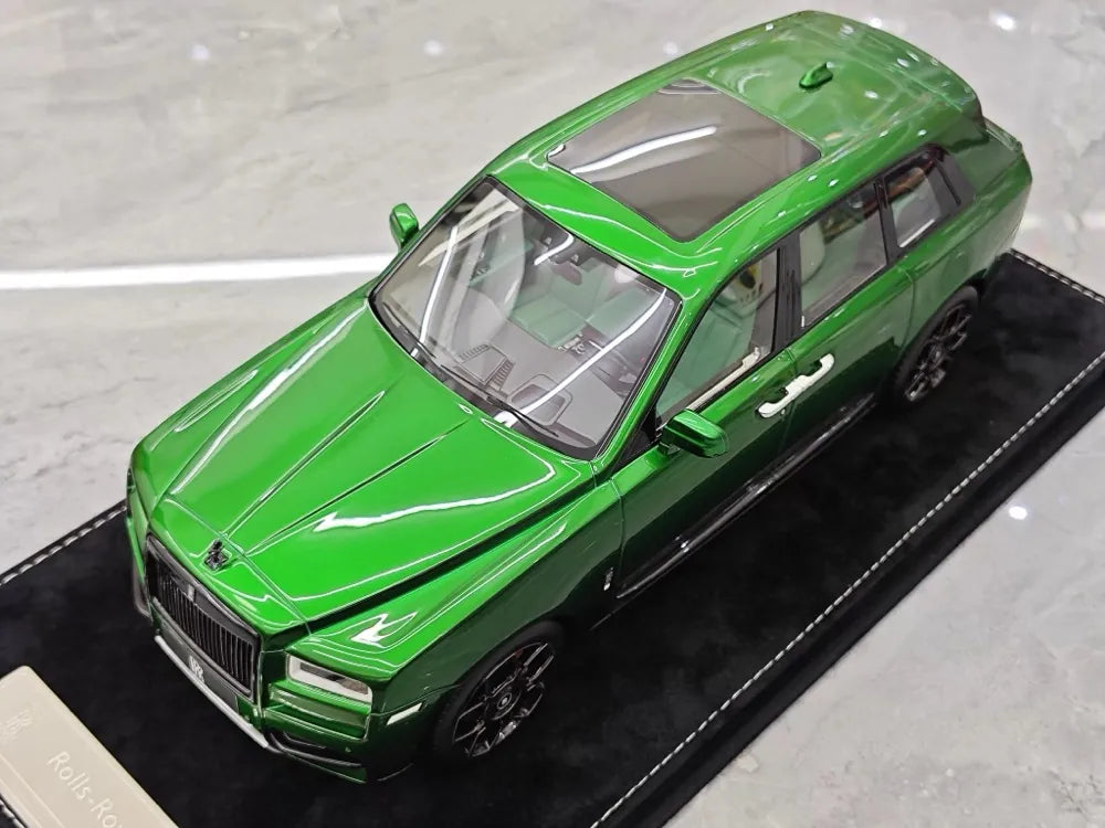 [Henson & Heaven] 1:18 Rolls-Royce 2018 Cullinan vert voiture miniature Resin
