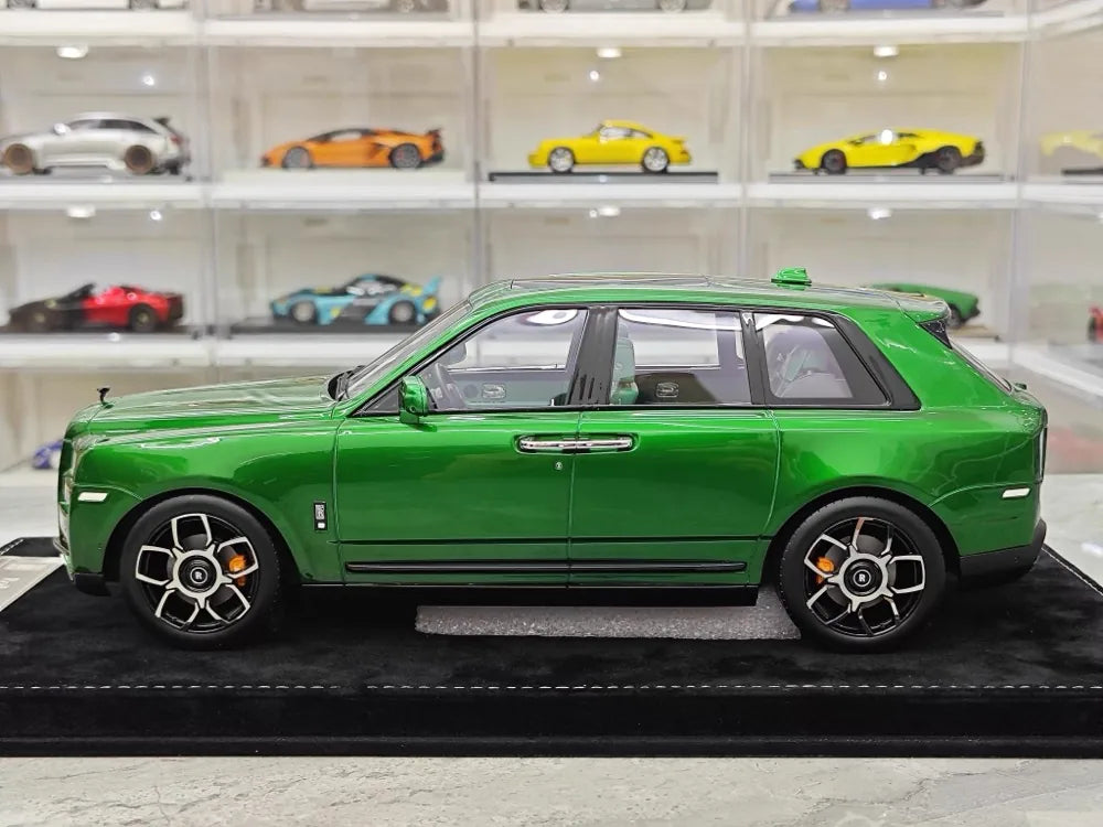 [Henson & Heaven] 1:18 Rolls-Royce 2018 Cullinan verde modellino di auto resina
