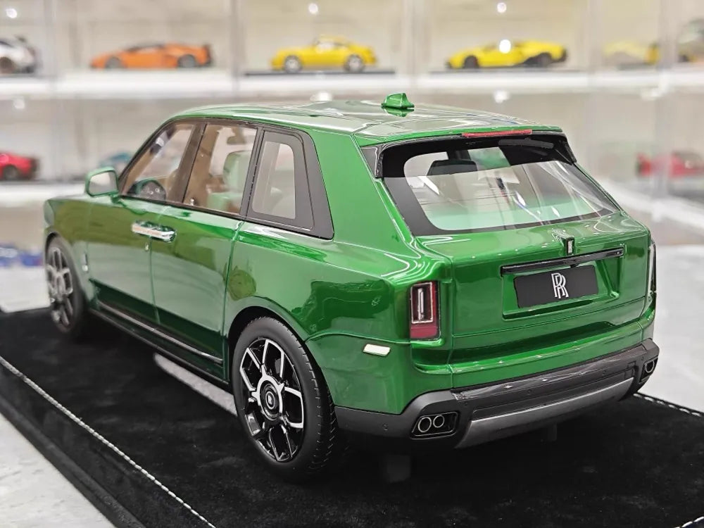 [Henson & Heaven] 1:18 Rolls-Royce 2018 Cullinan verde modellino di auto resina