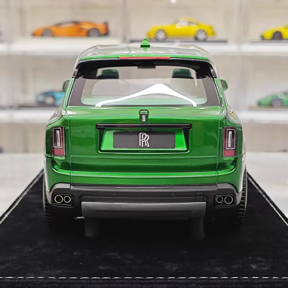 [Henson & Heaven] 1:18 Rolls-Royce 2018 Cullinan verde modellino di auto resina