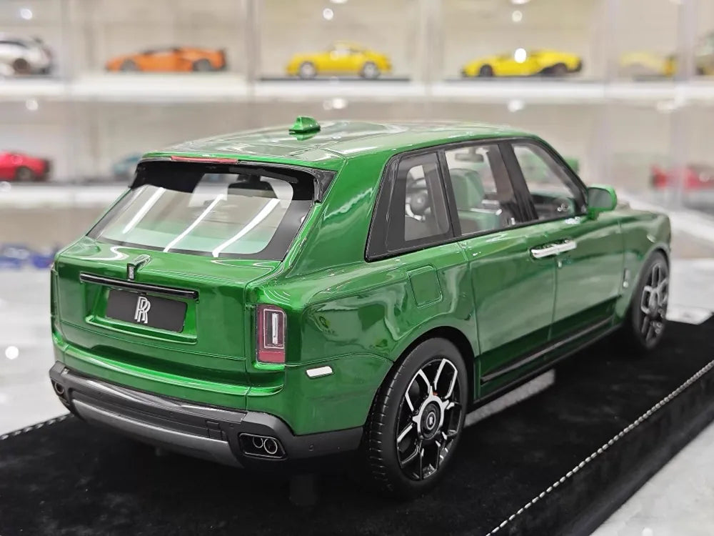 [Henson & Heaven] 1:18 Rolls-Royce 2018 Cullinan verde modellino di auto resina