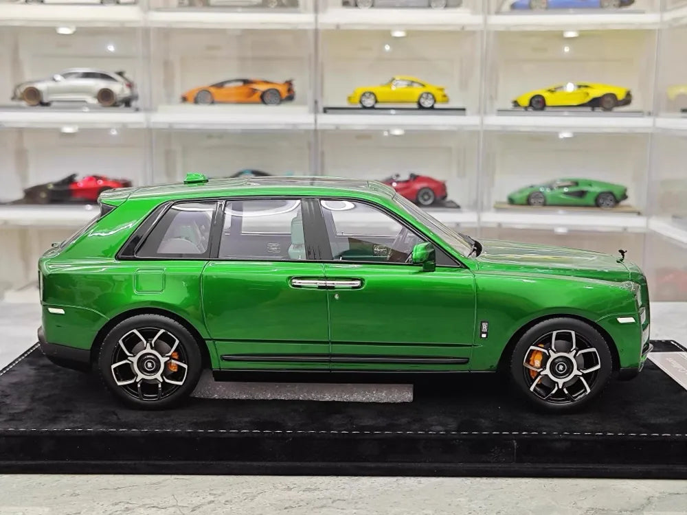[Henson & Heaven] 1:18 Rolls-Royce 2018 Cullinan verde modellino di auto resina