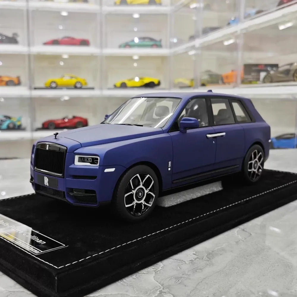 [Henson & Heaven] 1:18 Rolls-Royce 2018 Cullinan BB Blue Model Car Resin