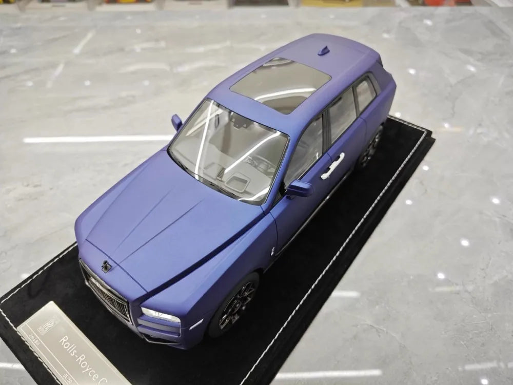 [Henson & Heaven] 1:18 Rolls-Royce 2018 Cullinan BB Blue Model Car Resin