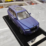 [Henson & Heaven] 1:18 Rolls-Royce 2018 Cullinan BB Blue Model Car Resin