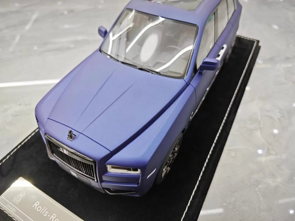 [Henson & Heaven] 1:18 Rolls-Royce 2018 Cullinan BB Blue Model Car Resin