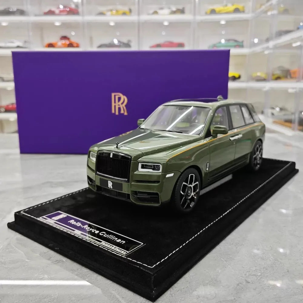 [Henson & Heaven] 1:18 Rolls-Royce 2018 Cullinan BB Deep verde modellino di auto resina