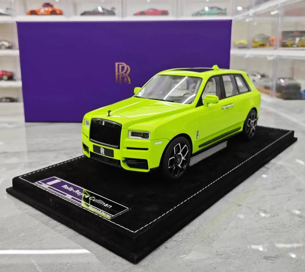 [Henson & Heaven] 1:18 Rolls-Royce 2018 Cullinan BB Green Model Car Resin