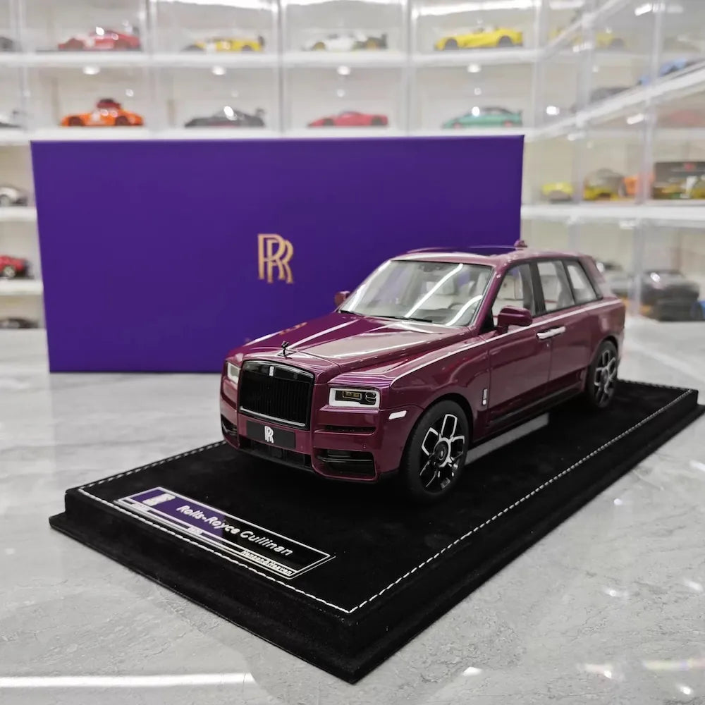[Henson & Heaven] 1:18 Rolls-Royce 2018 Cullinan BB Purple Model Car Resin