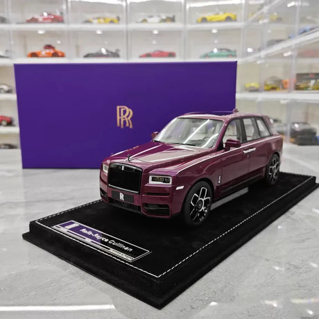 [Henson & Heaven] 1:18 Rolls-Royce 2018 Cullinan BB Purple Model Car Resin
