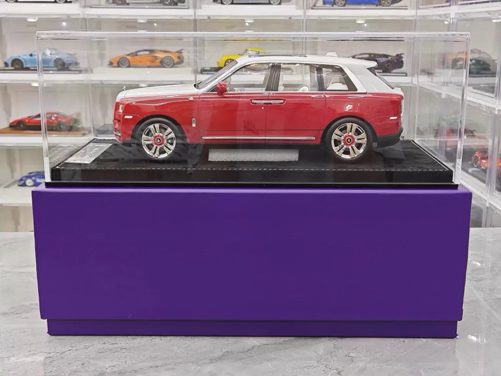 [Henson & Heaven] 1:18 Rolls-Royce 2018 Cullinan BB レッド & ホワイト モデルカー レジン