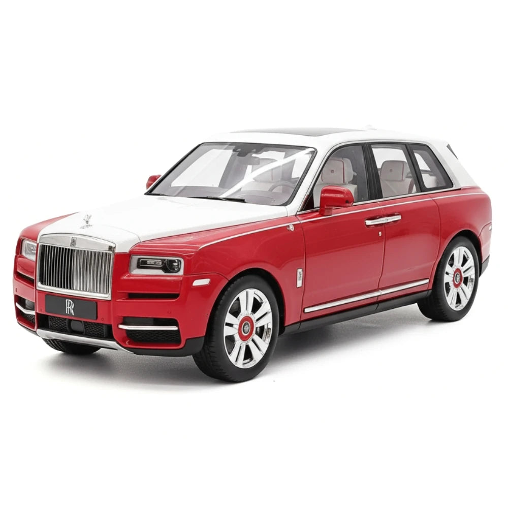 [Henson & Heaven] 1:18 Rolls-Royce 2018 Cullinan BB Red & White Model Car Resin