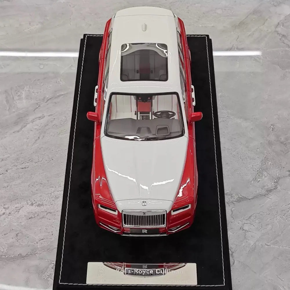 [Henson & Heaven] 1:18 Rolls-Royce 2018 Cullinan BB Red & White Model Car Resin