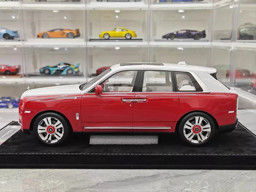 [Henson & Heaven] 1:18 Rolls-Royce 2018 Cullinan BB レッド & ホワイト モデルカー レジン