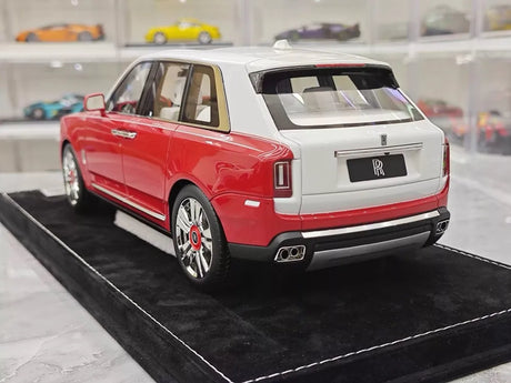 [Henson & Heaven] 1:18 Rolls-Royce 2018 Cullinan BB Red & White Model Car Resin
