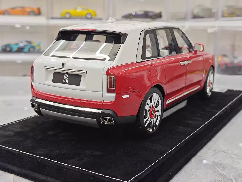 [Henson & Heaven] 1:18 Rolls-Royce 2018 Cullinan BB Red & White Model Car Resin